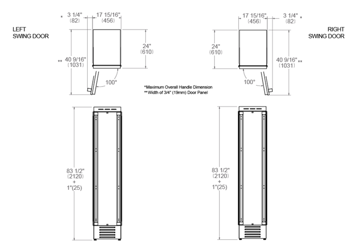 18 Built-in Freezer Column | Bertazzoni